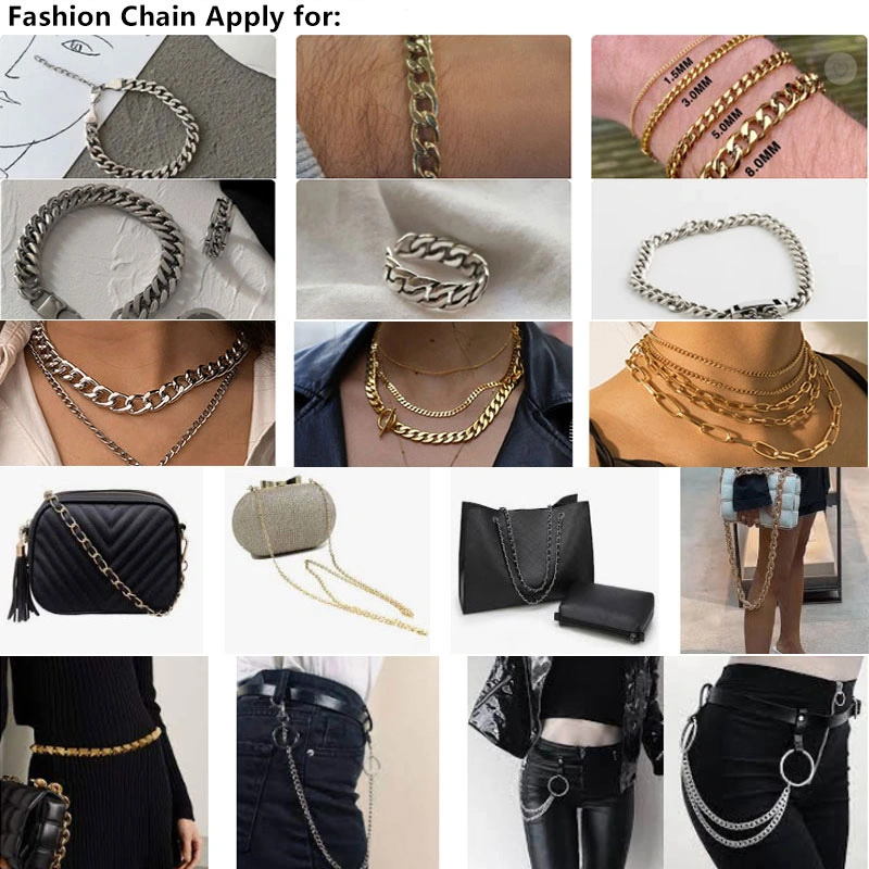 Hot Sells Lock Multi Layer Plated Gold and Silver Waist Chain Belly Chains Fashionable Design Pant Chain Bc22033