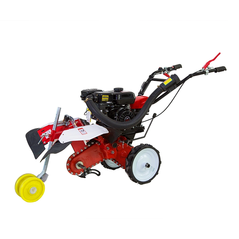 4WD Power Mini Tiller Front Ditching and Rear Rototiller