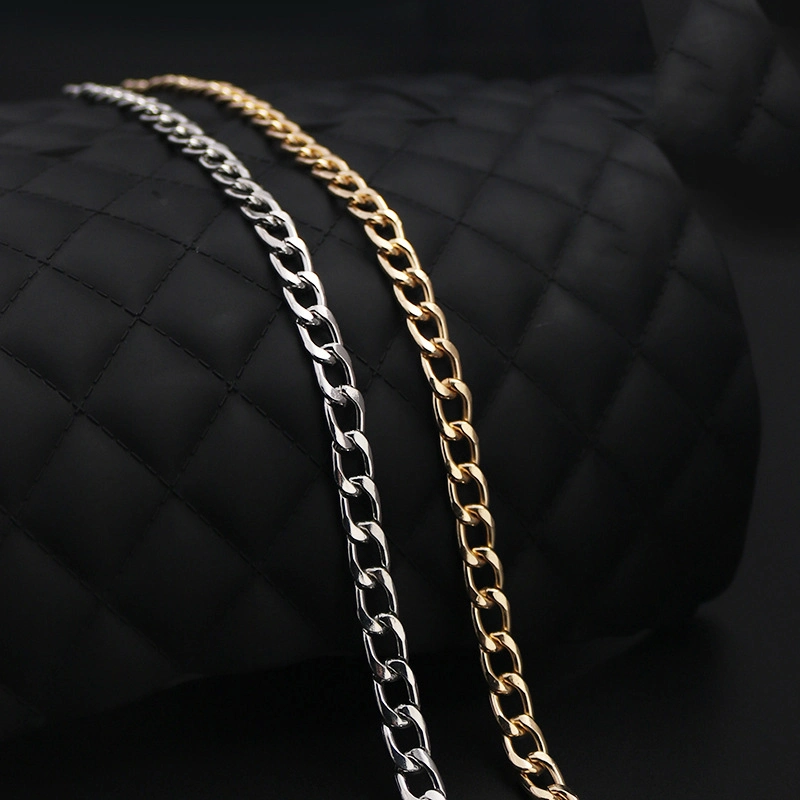 Women Adornment Custom Metal Chain Purse Straps Bag Parts Bags Chains Gold Belt Metal for Handbags Chain Accessories